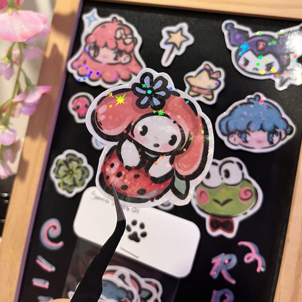 Sanrio Sticker Pack 01 Sparkling Laminate Handmade Stickers By Rabbit Paw Studio