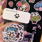 Sanrio Sticker Pack 01 Sparkling Laminate Handmade Stickers By Rabbit Paw Studio