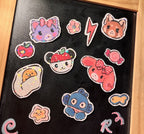 Sanrio Sticker Pack 04 Sparkling Laminate Handmade Stickers By Rabbit Paw Studio