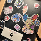 Sanrio Sticker Pack 02 Sparkling Laminate Handmade Stickers By Rabbit Paw Studio